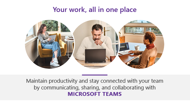microsoft teams images of people working on laptops