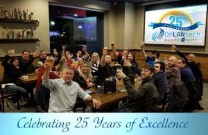 OrLANtech team at 25th anniversary celebration